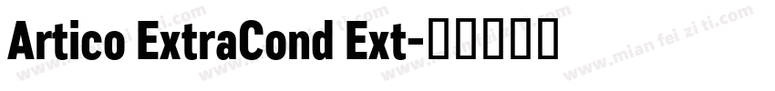 Artico ExtraCond Ext字体转换